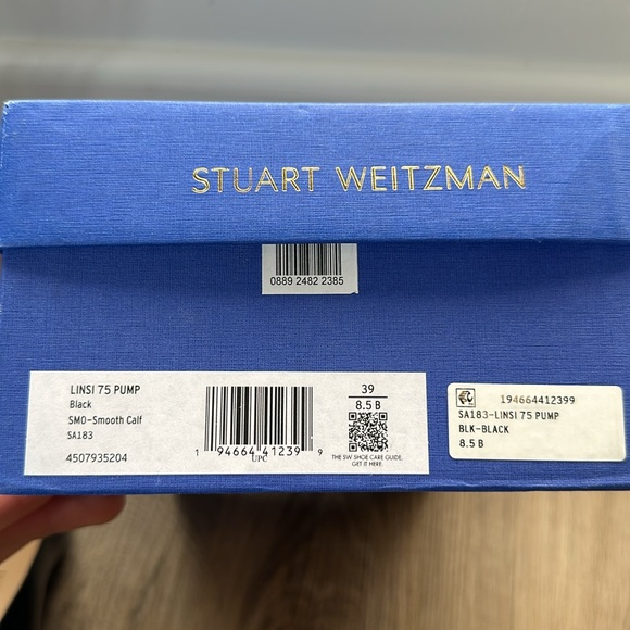Stuart Weitzman Linsi 75 Pump Black 8.5 - Picture 6 of 7